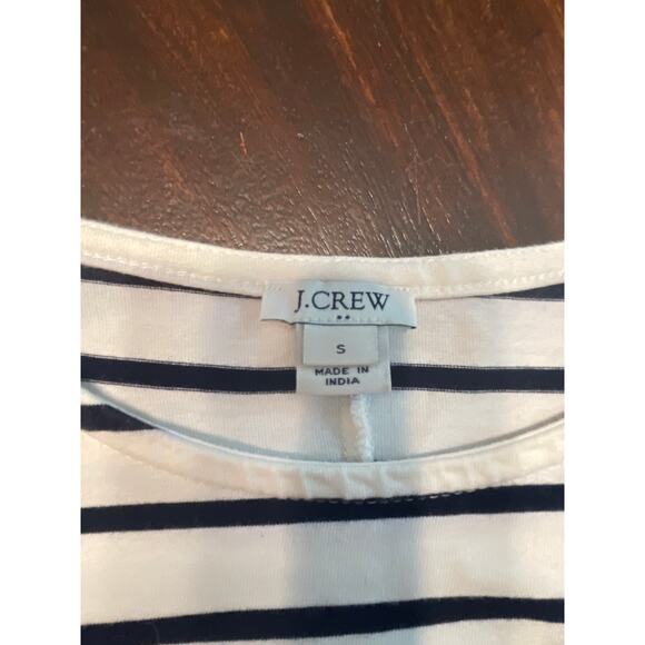 J.Crew Women’s Striped Cotton Tshirt Dress Nautical Navy and White - Picture 6 of 6